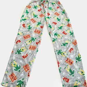 Elf Lounge Flannel Pants Men's size Large Gray Son of A Nut Cracker NEW
